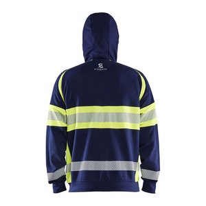 เสื้อโค้ทกันน้ำสะท้อนแสงสำหรับผู้ชาย เสื้อกันหนาวแบบ Hi-Vis สำหรับงานก่อสร้าง งานรักษาความปลอดภัย เสื้อแจ็คเก็ตกันลม รุ่น 2026 - Product Image 6