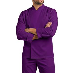 Chaqueta de Chef de Manga Larga, 100% Algodón, Unisex, Transpirable, con Cierre de Botones, para Cocina, Restaurante, Hotel, Ropa de Trabajo, ODM - Product Image 3