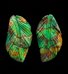 Ópalo Verde Natural Tallado en Forma de Hoja, Piedra Preciosa Suelta Calibrada para Joyería - Product Image 5