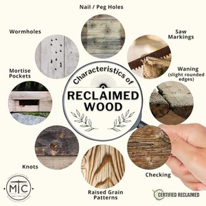 Handcrafted Reclaimed <b>Pine</b> Wood Rustic Wall <b>Shelf</b> with Cast Iron Hardware Wholesale - Product Image 5