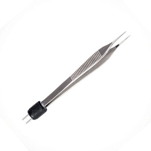 Pince bipolaire électrique en acier inoxydable Adson non isolée 15 cm avec pointe de 1,0 mm, instrument chirurgical pour microchirurgie - Product Image 5