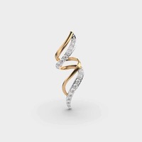 Pendentif tendance en moissanite plaqué argent avec diamants ronds sertis en canal, unisexe, cadeau de charme à la mode