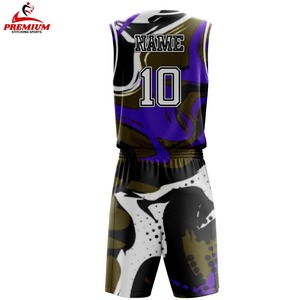 Uniforme de basket-ball personnalisable unisexe, tissu doux et respirant, léger, coupe confortable, antibactérien pour l'intérieur - Product Image 2