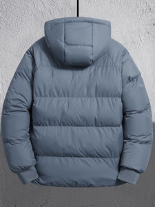 Chaqueta de Invierno Gruesa Personalizada para Hombre, Estilo Casual, Impermeable, con Logotipo Personalizado, Transpirable, Chaqueta Bomber Larga y Cálida - Product Image 6