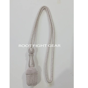 Noeud d'épée fabriqué à la main cordon de Style argenté conception de gland fin pour l'équipement de défense personnelle Regalia Performances Cosplay robes - Product Image 1