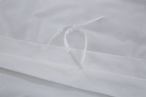 Juego de Ropa de Cama de Hotel de 5 Estrellas, Juego de Sábanas Blancas de Algodón, Funda de Edredón Personalizada - Product Image 5