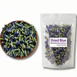 Fleur de pois papillon bleue de qualité supérieure, origine Vietnam, purement naturelle, séchée au soleil, thé aux herbes, approvisionnement en vrac, prix de gros, sans OGM - Product Image 1