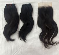 Extensions de cheveux humains indiens Remy vierges de haute qualité, double trame, taille personnalisée, ondulation naturelle douce, toutes couleurs