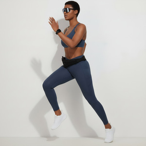 Women's High Waist Ankle-Length Yoga <b>Leggings</b> Elastic Waist Sweat-Wicking Breathable Stretch Spandex/Nylon Solid <b>Pattern</b> 220g XL - Product Image 4