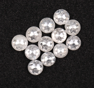 OM GEMS 1.48 CT, 2.8-3.2 MM, Diamante Blanco Natural, Diamante de Corte Redondo Rosa, Diamante Natural Suelto Extraído de la Tierra para Anillo de Boda - Product Image 1