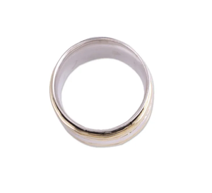 Five Rotation Sterling Silver Meditation <b>Ring</b> <b>for</b> <b>Women</b>, Bohemian Christian <b>Spinner</b> <b>Ring</b>, Wedding Engagement <b>Ring</b>, Party Gift - Product Image 3