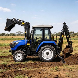 Tracteur économique 70 CV à quatre roues motrices, double fonction (chargeur frontal + pelle arrière intégrés) - Product Image 5