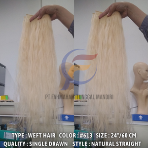 Nouvelle arrivée Extensions de cheveux raides blonds 2025 cheveux humains Remy indonésiens de qualité supérieure en faisceaux de cheveux à double trame - Product Image 6