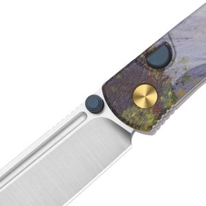 Navajas Plegables Resistentes con Hoja de Corte Recto, Mango Curvo Cómodo y Construcción Compacta para Campismo al Aire Libre - Product Image 6