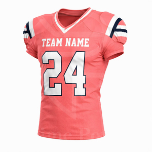 Ensemble de maillot et pantalon de football américain personnalisé, imprimé par sublimation, 100% polyester, évacuation de l'humidité, séchage rapide, extensible dans quatre directions - Product Image 2