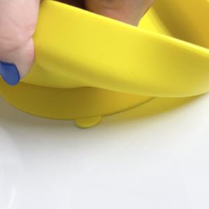 Food-Grade Silicone <b>Divided</b> Suction Plate for Babies Non-Slip Toddler Feeding Tray Strong Vacuum Base 0-12 Months 1-6 Years - Product Image 3
