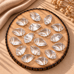 Colgante de Piedra Suelta de Cuarzo Cristalino Tallado en Forma de Concha de Caracola, 18x10mm, para Diseño de Joyería al por Mayor, Collares, Pulseras y Proyectos DIY - Product Image 3