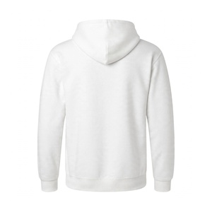 Sudadera con Capucha Blanca Lisa de Algodón Grueso para Hombre, Estilo Urbano, con Forro Polar, Personalizable con Logotipo, Casual, Oversize - Product Image 2