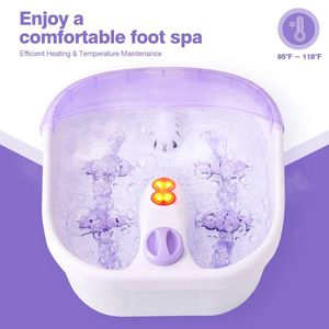 Masseur de pieds à bulles chauffantes à 4 rouleaux, appareil de relaxation des pieds confortable et de qualité supérieure - Product Image 2