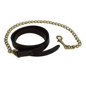 Premium Leather Horse Lead Rope Double Ended Lead Shank With Swivel <b>Snap</b> <b>Hooks</b> For Halter Training Use - Product Image 2