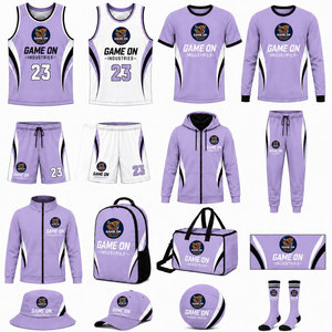Service OEM – Nouveaux Maillots et Kits de Basketball Respirants, Anti-Bactériens et à Séchage Rapide – Ensemble Complet pour Équipes Masculines – Tenue d'Entraînement Rétro - Product Image 3