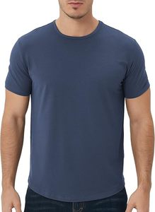 Nueva Camiseta Estándar para Hombre, Transpirable, Corte Ajustado, Manga Corta, a la Moda, Precio al por Mayor, Logotipo Personalizado - Product Image 4