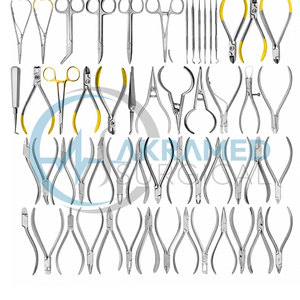 Ensemble de 55 instruments chirurgicaux dentaires orthodontiques certifiés CE, pinces, coupe-fil, ciseaux, kit d'outils manuels - Product Image 5