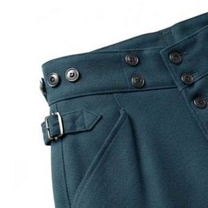 Pantalon de guerre allemand personnalisé, reproduction historique, design droit, en toile légère, coutures détaillées, coupe confortable - Product Image 6