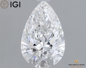 เพชร CVD ขนาด 1.00 กะรัต สี E ความสะอาด VVS1 รูปทรงลูกแพร์ สำหรับแหวนหรือเครื่องประดับเด่น พร้อมใบรับรอง IGI - Product Image 1