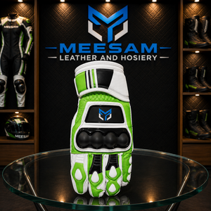 Guantes de Motociclismo de Cuero, Protección Completa para las Manos, Transpirables, Unisex - Product Image 3