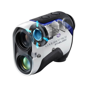 Portable Golf Rangefinder Handheld Laser Distance Meter <b>Stabilized</b> Optical Scope for Golf Training and Outdoor Use - Product Image 1
