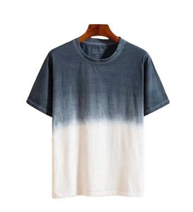 Camiseta de tela 100% algodón con teñido personalizado a la moda, aspecto premium, alto GSM, cuello redondo, para uso casual o streetwear, unisex. - Product Image 6