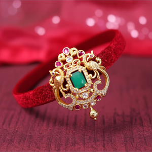 Jada Billa Gold Plated Crystal Rhinestone Hair Jewelry Headband for Wedding Prom Parties - Product Image 3