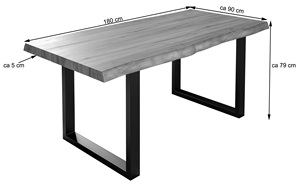 Modern Rectangle Solid <b>Wood</b> Dining <b>Table</b> Fluted Pedestal Base <b>Foldable</b> Design 6 Dining Room Furniture Entry 1 Year Warranty - Product Image 6