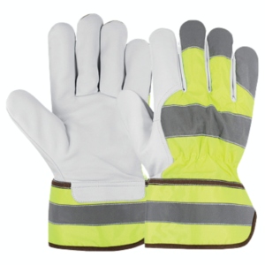 Guantes de Seguridad de Cuero Vacuno Canadiense de Primera Calidad, Resistentes al Calor y a las Chispas, Guantes de Trabajo Canadienses - Product Image 1