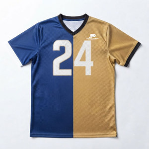 Custom Team Logo <b>Mesh</b> Football Jersey Lightweight Sports Shirt With Sublimation Print For Men Women And Youth - Product Image 1