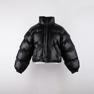 Chaqueta Bomber corta con capucha impermeable de alta calidad, transpirable, ecológica, de invierno, manga larga, logotipo personalizado para mujer, ropa de moda - Product Image 6