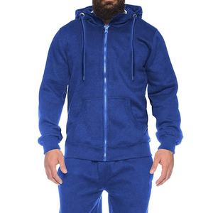 Hoodie Tracksuit Set Latest New Custom Stylish Fashion Velvet And Velour Blue Design Fit OEM Tracksuits - Product Image 1