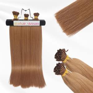 2025 Venta caliente Keratina rusa I Tip Extensiones de cabello Sin enredos Recto sedoso Extensiones de cabello humano Remy al por mayor - Product Image 5