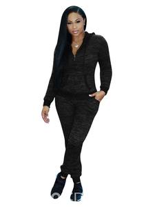 Sudadera con Capucha Afan, Transpirable, Ecológica, 100% Algodón, Color Sólido, Manga Larga, Tejido de Felpa, Estilo Urbano Informal, con Cordón Ajustable - Product Image 2