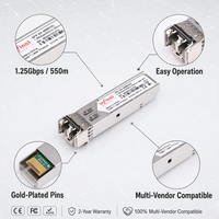 Module optique SFP multimode duplex LC DDM GLC-SX-MMD 1.25G 850nm 550m compatible 1000Base, module optique Meraki MA-SFP-1GB-SX