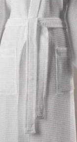 Peignoir de bain premium Waffle - 100% coton - Qualité SPA - Product Image 6