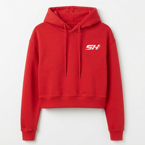 เสื้อครอปมีฮู้ดสไตล์สปอร์ตออกแบบได้ตามต้องการเสื้อผ้าแนวสตรีทสวมใส่ในชีวิตประจำวันของผู้หญิง - Product Image 5