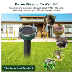 4 Piezas de Repelente Solar a Prueba de Agua para Topos y Gophers, para Control de Plagas en Granjas, Jardines y Patios - Product Image 4