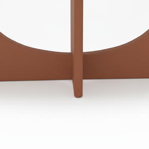 TABLE DE CONSOLE / TABLE D'APPUI en bois d'hévéa durable et placage de chêne MDF pour salle à manger et restaurant, décoration intérieure, couleur marron - Product Image 4