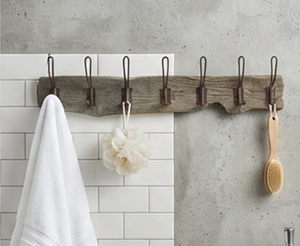 Premium Rustic Wooden Base and Black Metal <b>Hook</b> Stylish Home Decor And Wall Hanger Use For Practical Storage Solution - Product Image 3