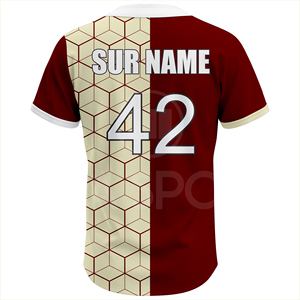 ชุดยูนิฟอร์มเบสบอลสั่งทำขายดีที่สุด จัดส่งรวดเร็ว MOQ ต่ำ ระบายอากาศได้ดี ชุดทีมสำหรับฤดูร้อน แบบพิมพ์ลายครึ่งตัว - Product Image 3