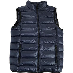 Chaleco de Moda de Invierno con Logotipo Personalizado, Chaqueta para Hombre, Cuello Alto, Chaqueta Acolchada sin Mangas, Ropa de Abrigo para Exteriores - Product Image 6