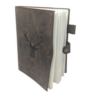 Elegante Cuaderno de Cuero Genuino A5 con Diseño de Bolso Portátil y Estampado de Dibujos Animados para Escritura Personal y Profesional - Product Image 6