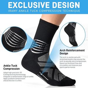 Calcetines Deportivos Transpirables para Hombre, Diseño Geométrico, para Correr, Baloncesto, Verano, Nailon/Algodón - Product Image 3